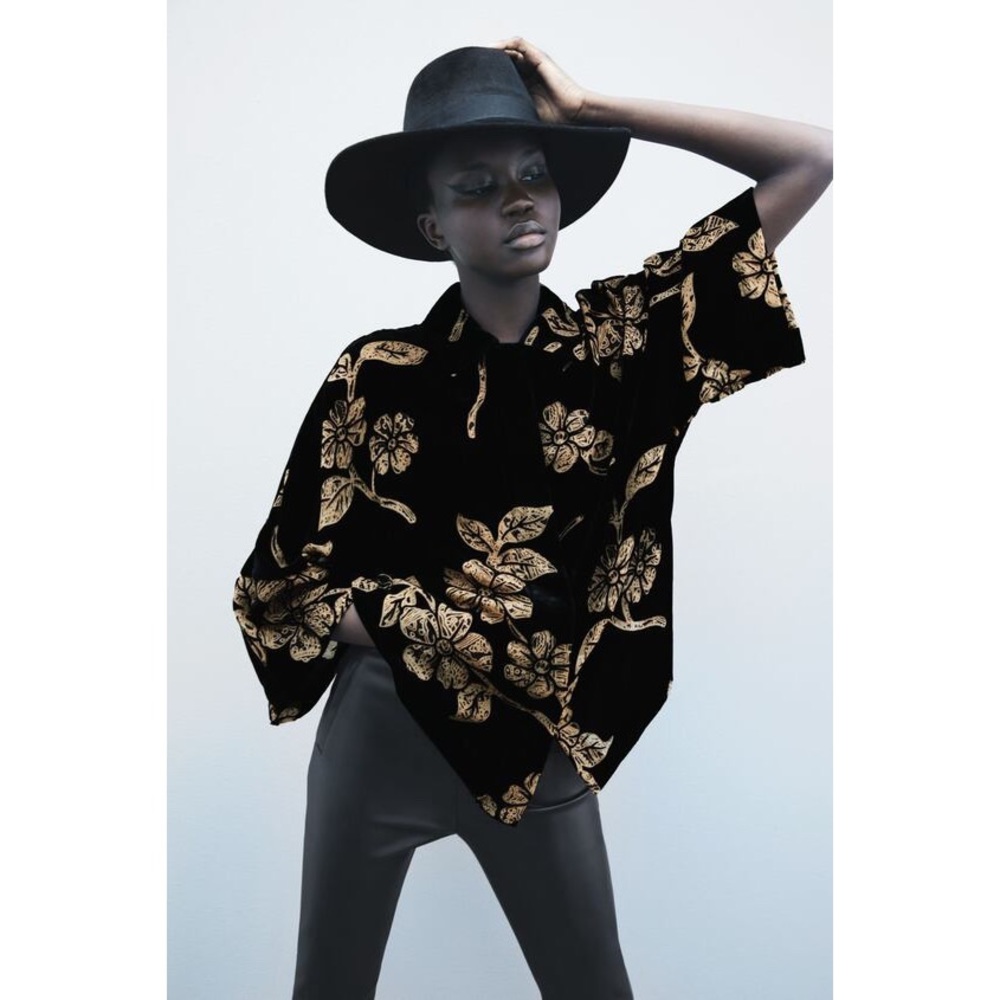 ZARA VELVET SHIRT